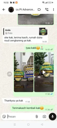Testimonial Papan Bunga Pernikahan cisarap